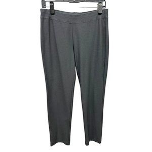 Eileen Fisher Grey Crepe Jersey Stretch Slim Pants Small